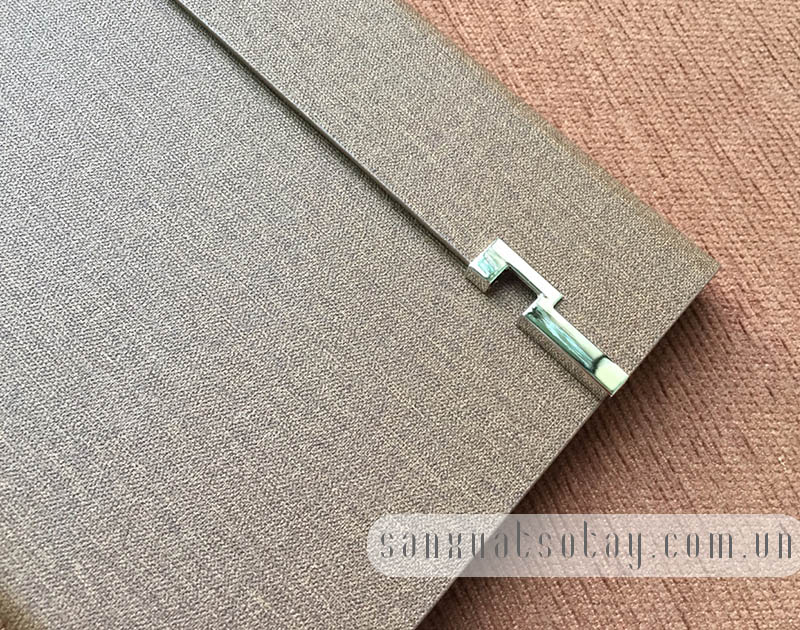 Sổ Tay Bìa Da Lăn Sơn Cạnh Ellsworth 14