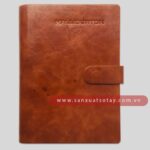 Sổ Lò Xo Nhét Da Pu Halliburton 1 sổ lò xo nhét da pu sanxuatsotay.com.vn