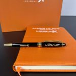 Combo Sổ Da + Bút Ký In Logo Theo Yêu Cầu 3 giftset sổ bút megavet (7)